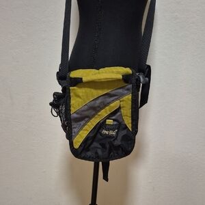 Ameribag green and black nylon crossbody casual travel purse UNISEX